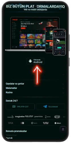 Pinco Casino APK Yüklə