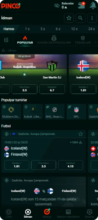 İdman Pinko Casino app